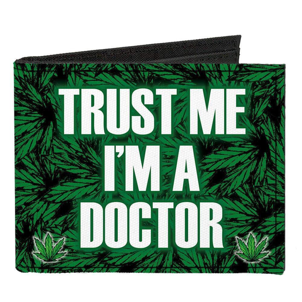 8939 Standard Canvas Bifold Wallet-Weed, 4.0" x 3.5"